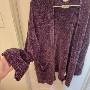Chenille cardigan